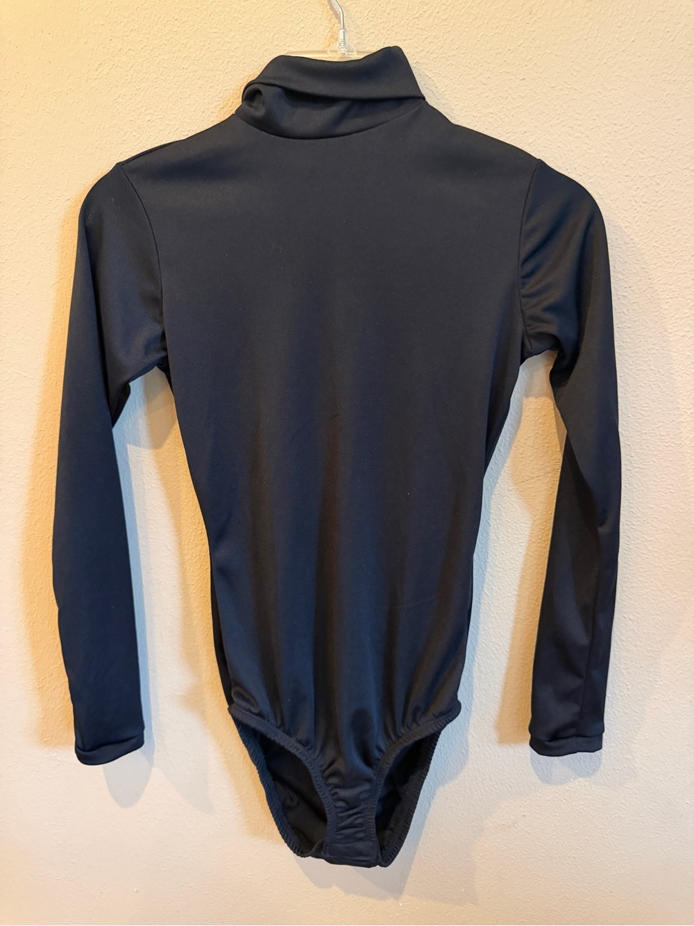 Dreamgirl Black Long Sleeve Mock Neck Bodysuit Size S/M